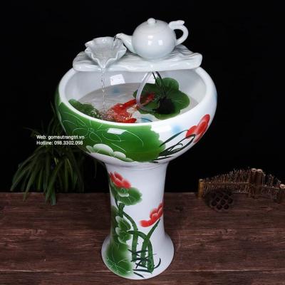 ANG THẢ CÁ, THẢ HOA, TRỒNG SEN CẢNH KÈM PHỤ KIỆN